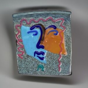 Large, vintage handmade, art deco, brooch, pin